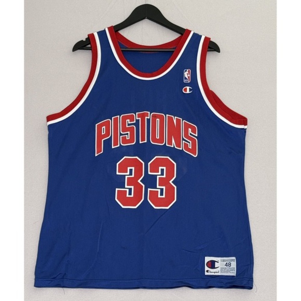 Vintage Grant Hill #33 Detroit Pistons Champion Jersey Size‎ 48